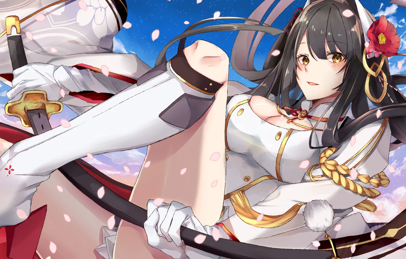 Photo wallpaper Girl, Pose, Anime, Azur Lane