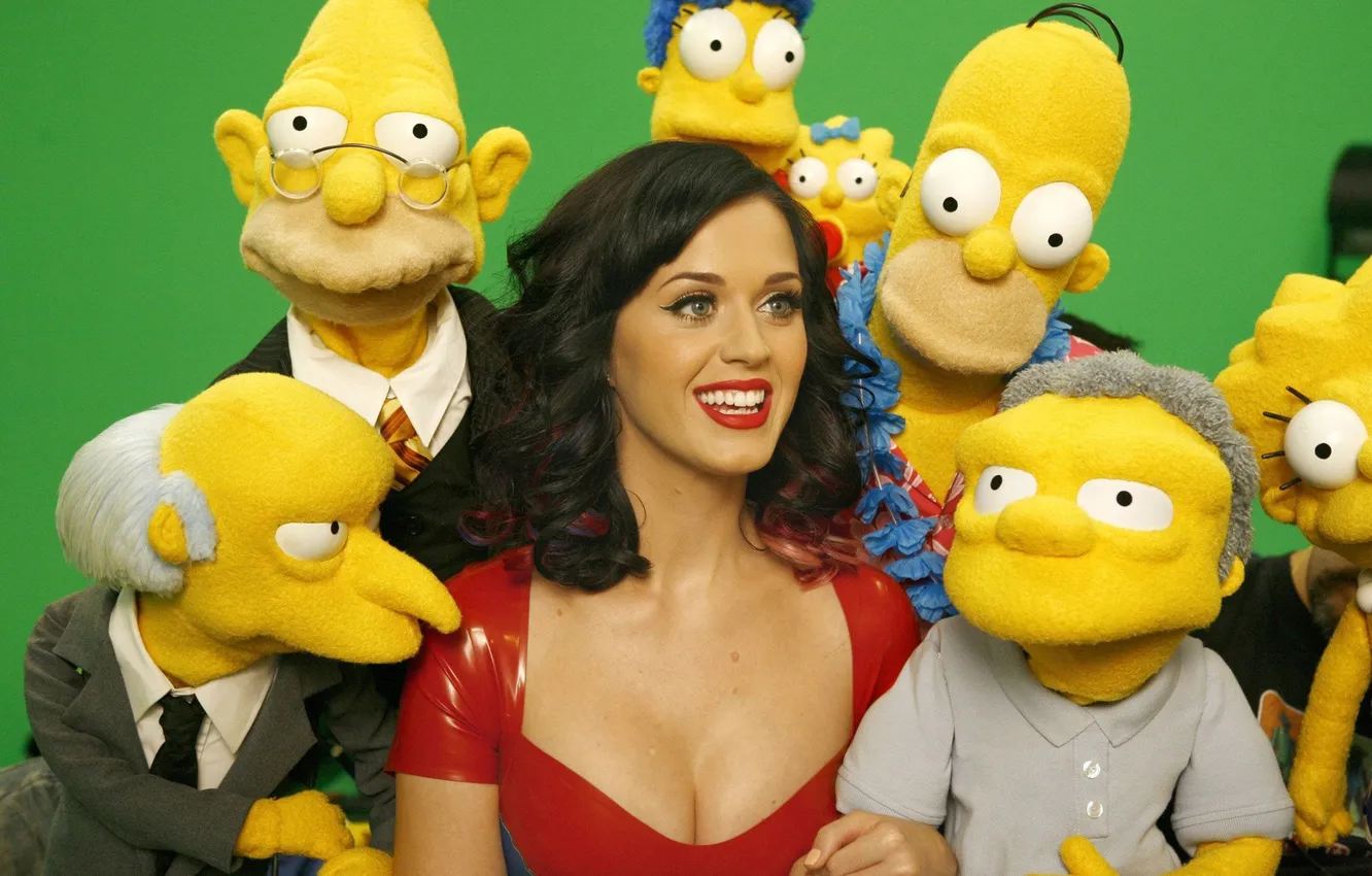 Photo wallpaper Katy Perry, The Simpsons, Photoshoot
