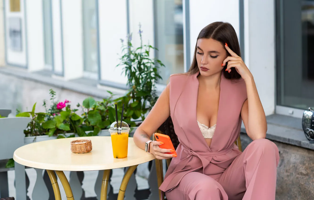 Photo wallpaper girl, sexy, Wallpaper, sweetheart, model, bright, makeup, slim