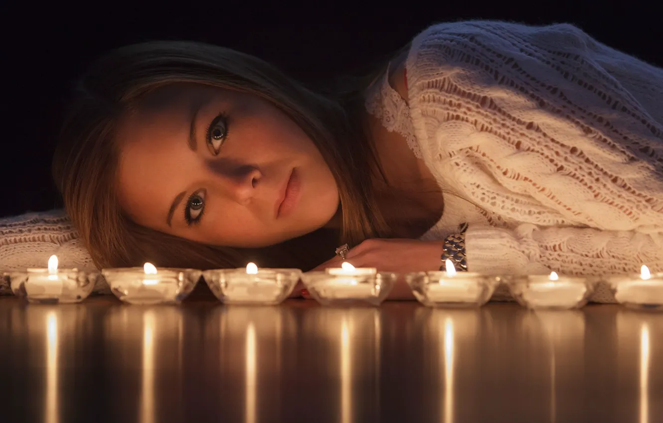 Photo wallpaper girl, long hair, photo, blue eyes, model, lips, face, blonde