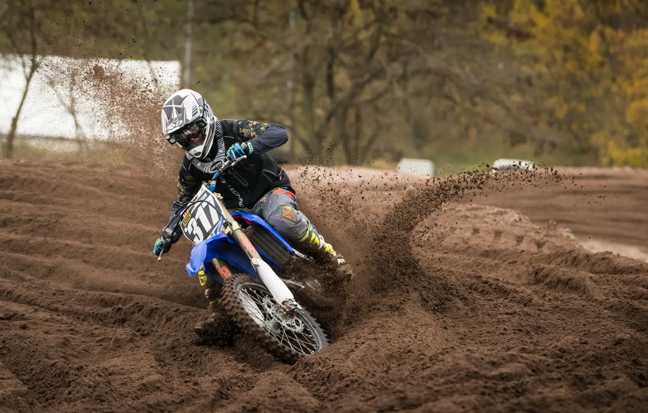 Photo wallpaper race, sport, motorcycle