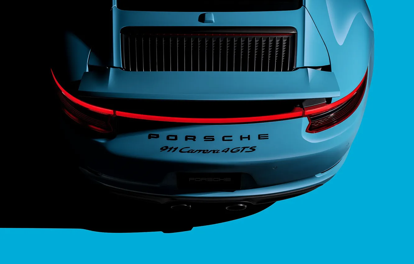 Photo wallpaper 911, Porsche, Blue, Carrera, Lights, 4GTS