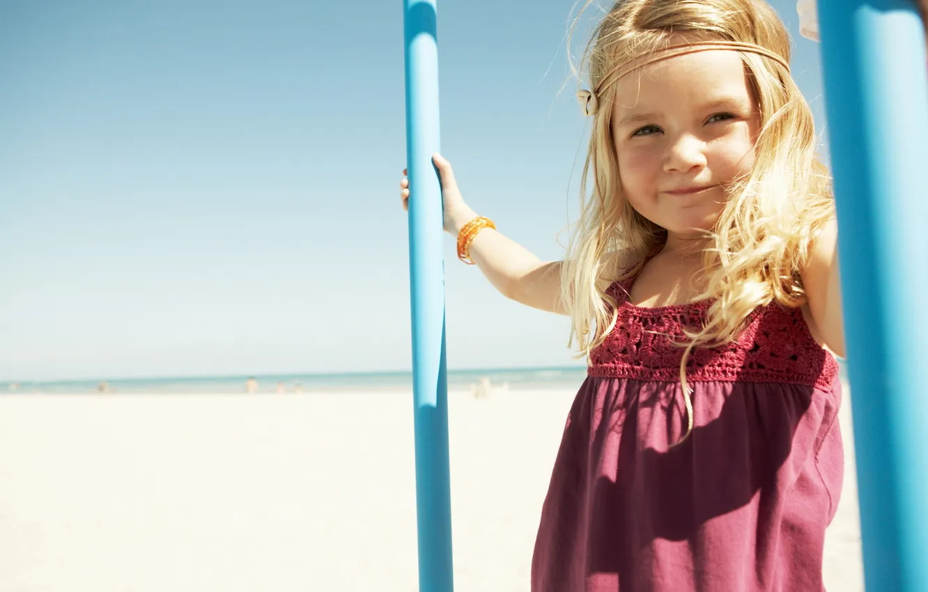 Photo wallpaper girl, gently, the sun, determination, touching