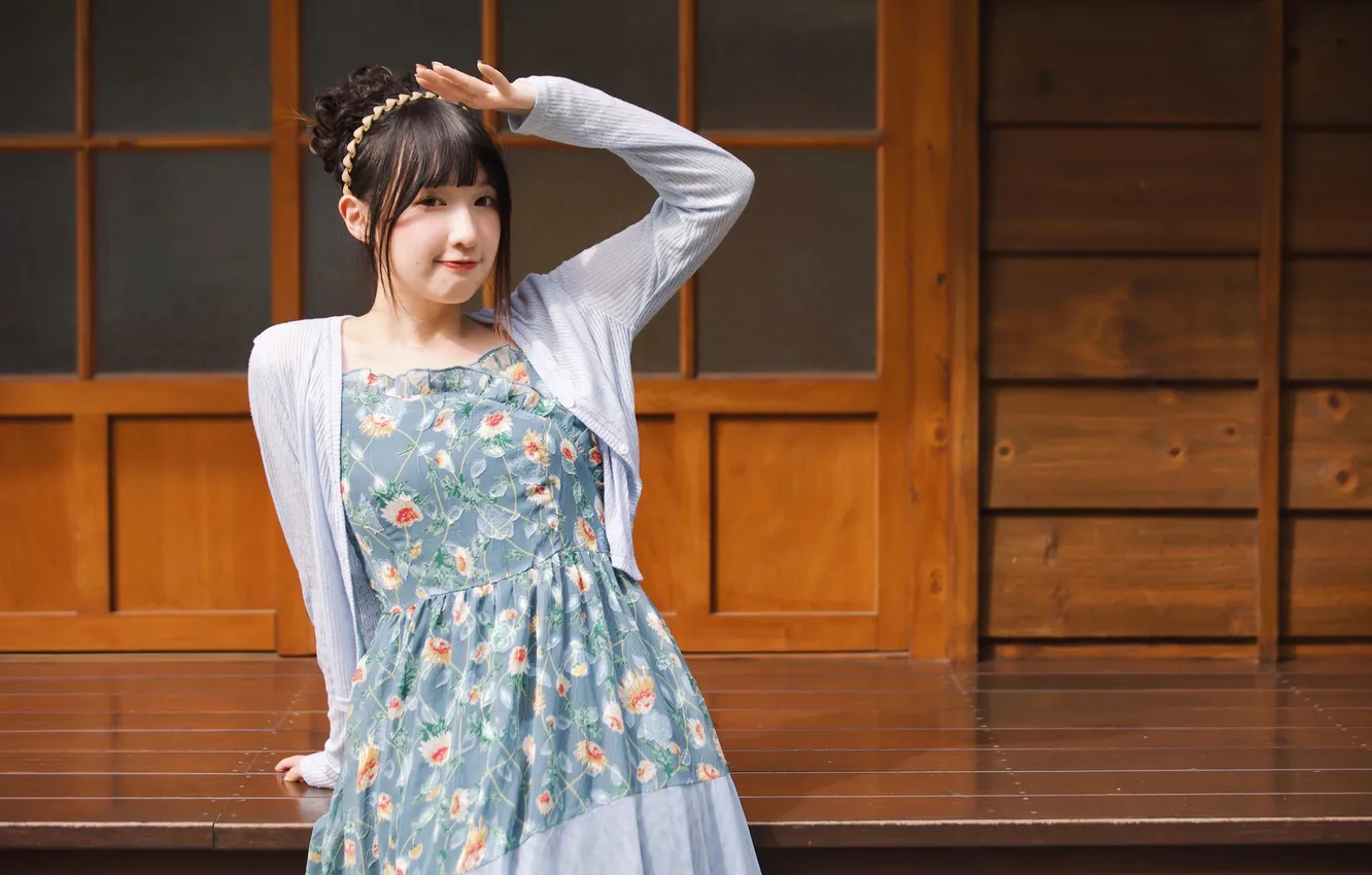 Photo wallpaper China, woman, cute