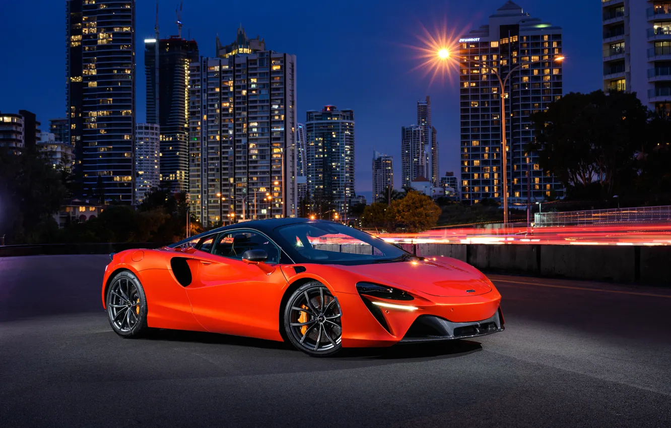 Photo wallpaper car, city, McLaren, Artura, McLaren Artura