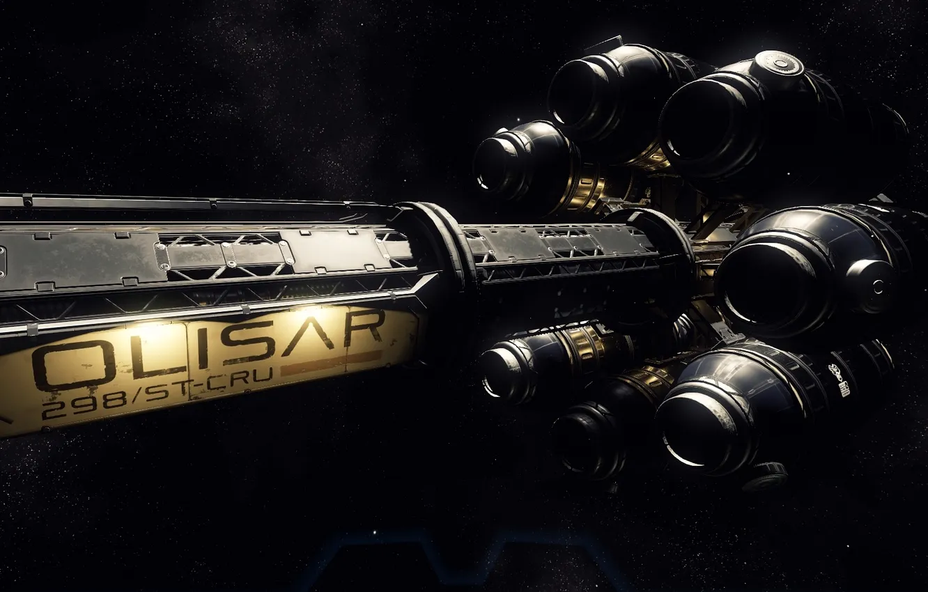Photo wallpaper space, stars, station, Star Citizen, Port Olisar