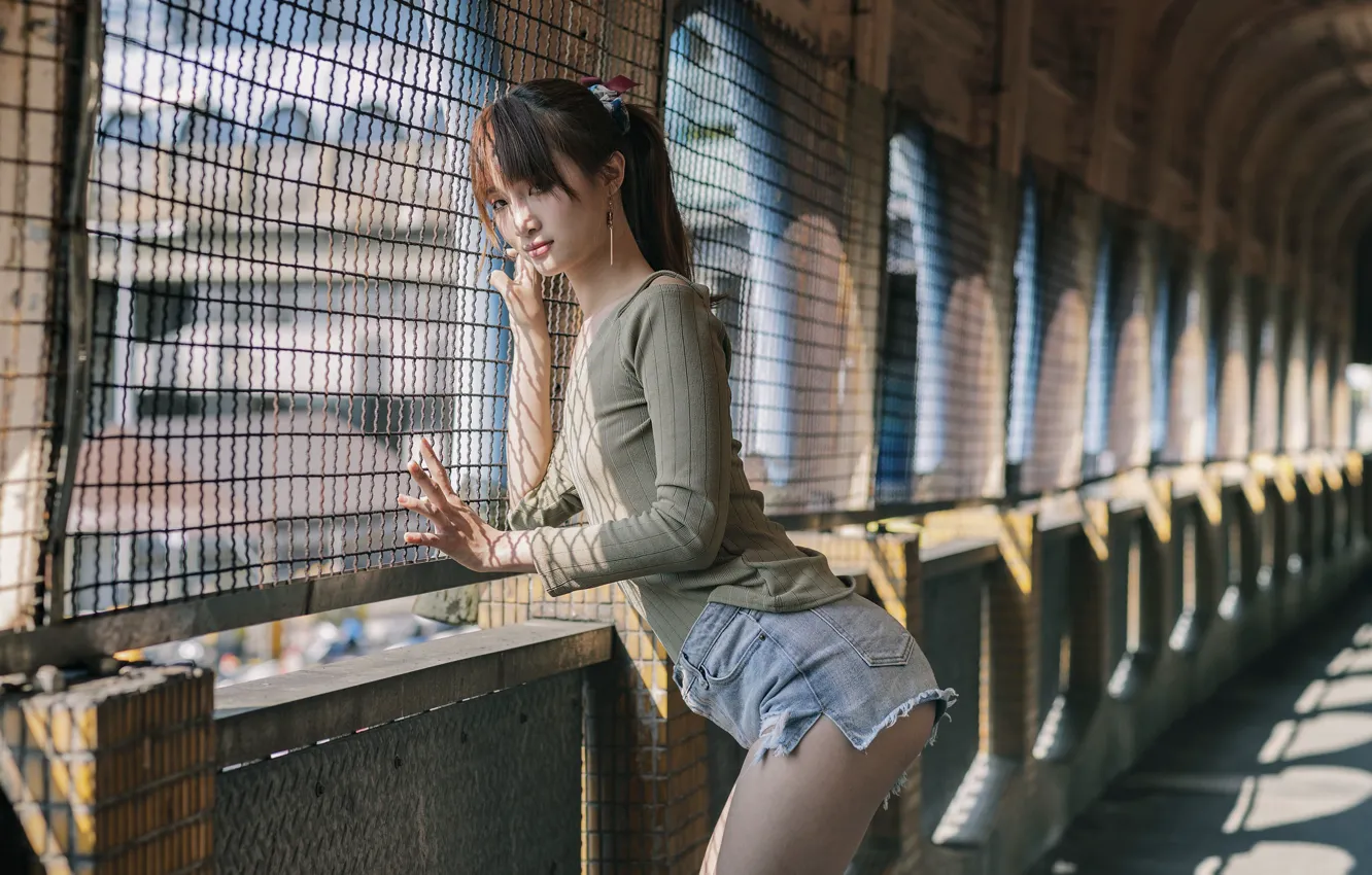 Photo wallpaper look, girl, Asian