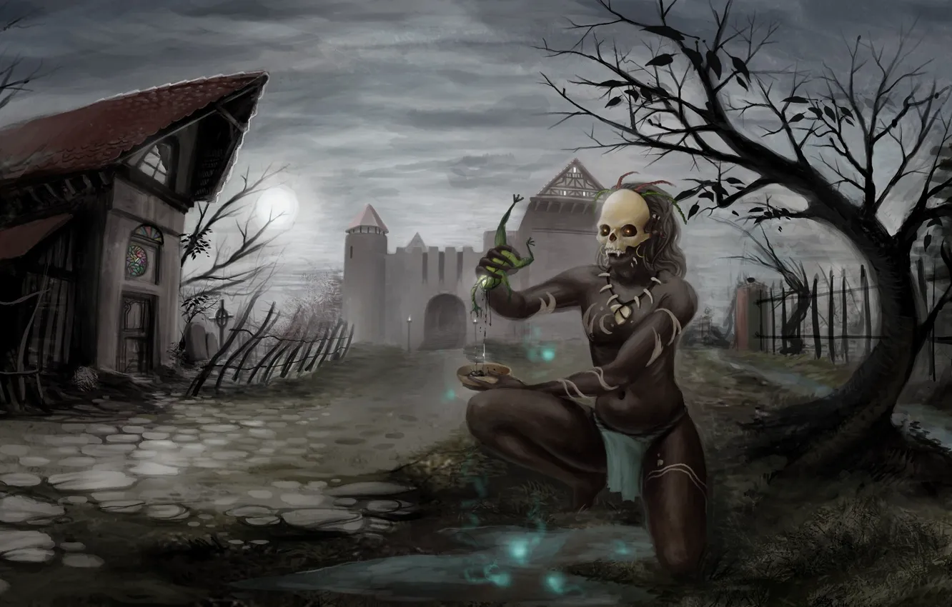 Photo wallpaper clouds, overcast, Diablo III