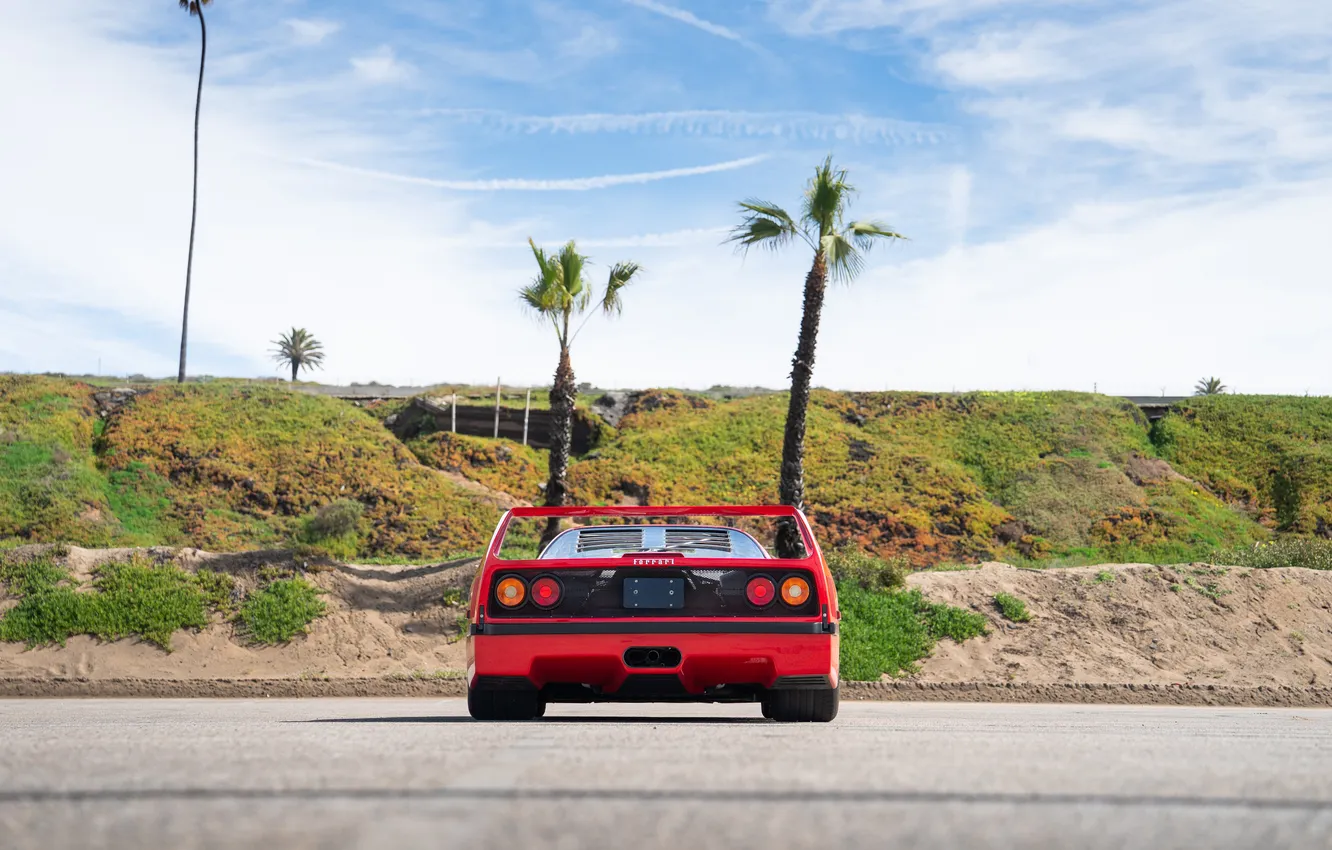 Photo wallpaper Ferrari, F40, 1990, Ferrari F40