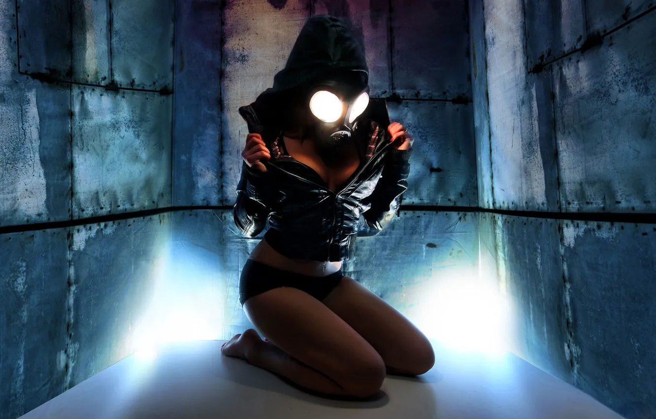 Photo wallpaper Girl, The game, Cosplay, Gas Mask