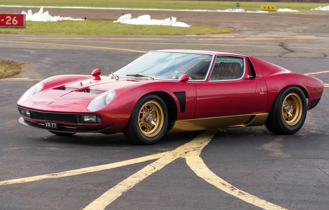 Photo wallpaper machine, auto, Lamborghini, 1971, car, classic, Supercar, Lamborghini Miura