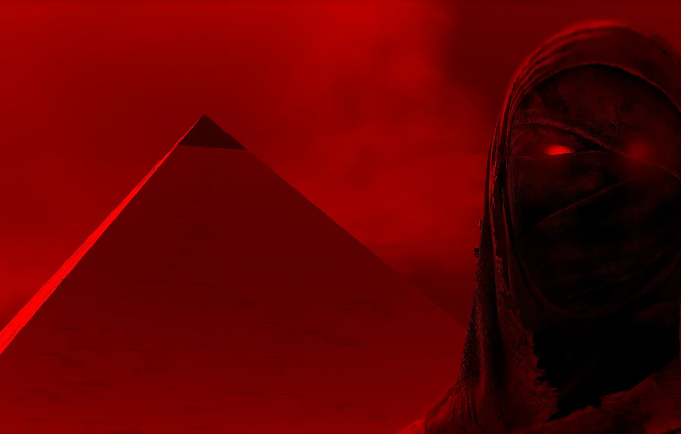 Photo wallpaper pyramid, mummy, Assassins Creed Origins