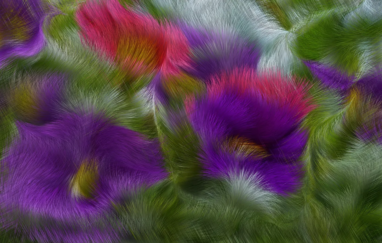 Photo wallpaper purple, line, strips, flowers, green, color, blur, texture