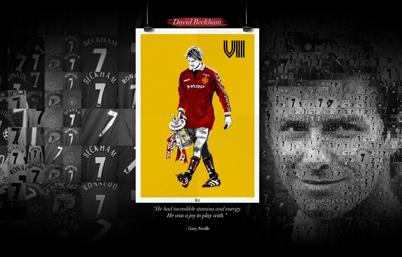 Photo wallpaper wallpaper, David Beckham, football, Manchester United, player, Sport