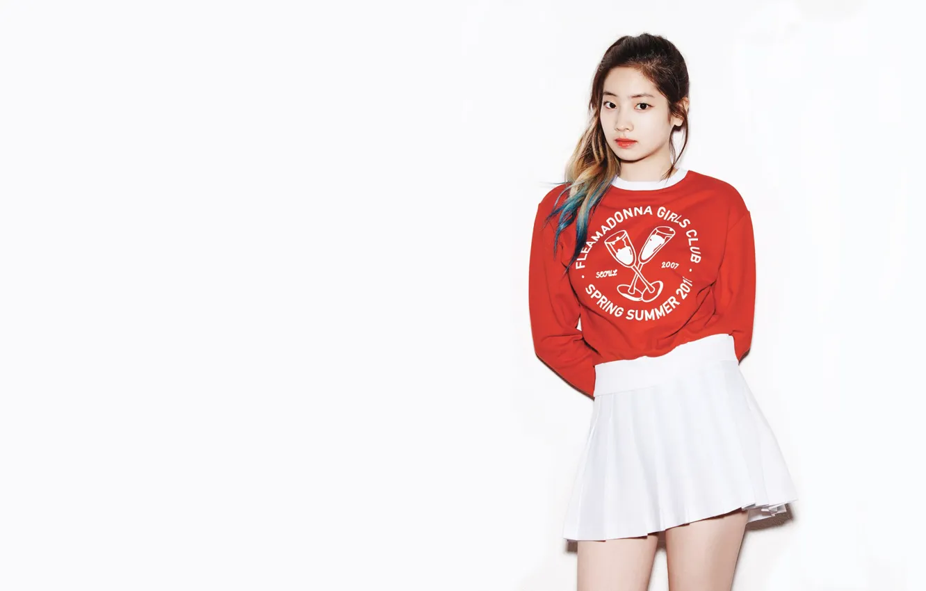 Photo wallpaper girl, beautiful, model, asian, skirt