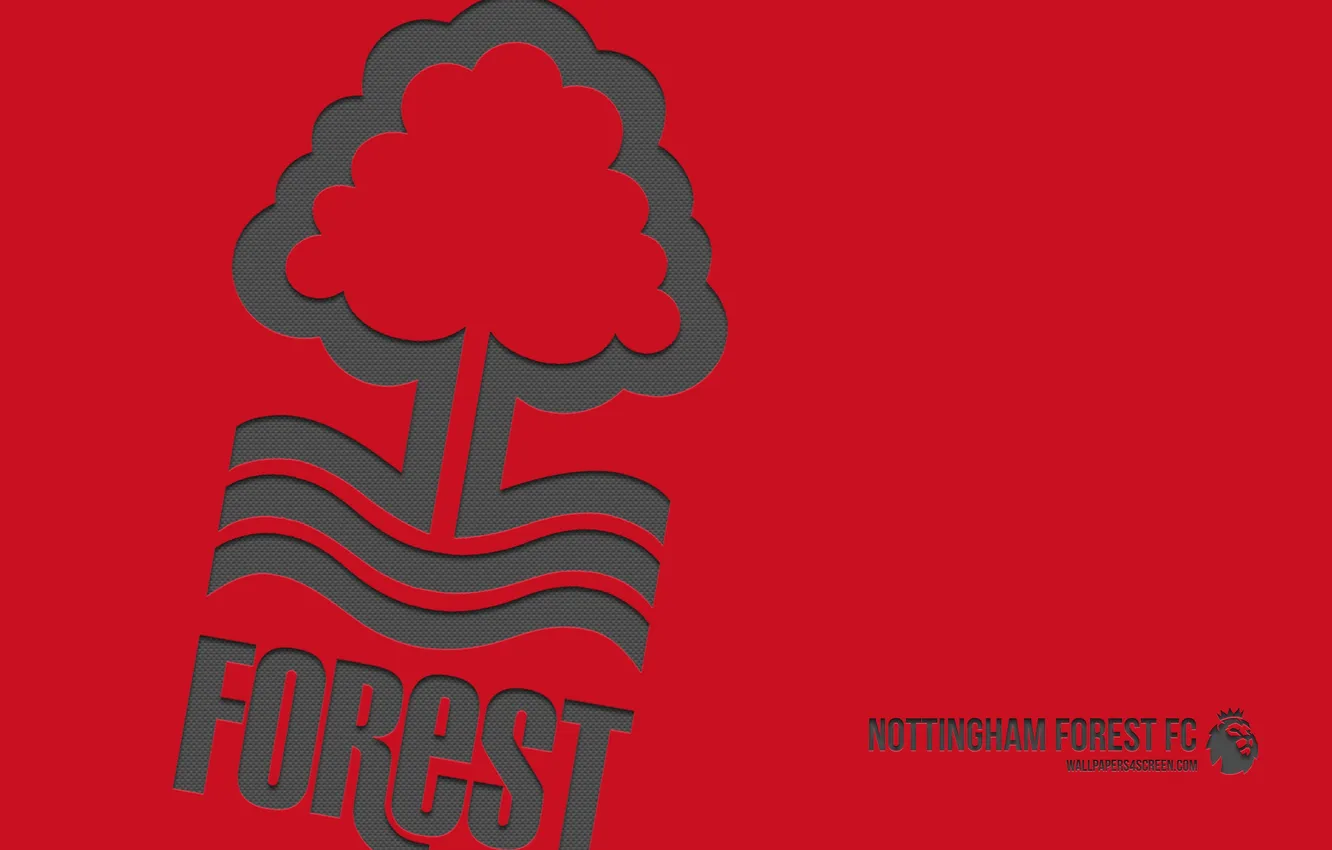 Photo wallpaper logo, football, Premier League, Nottingham, Nottingham Forest