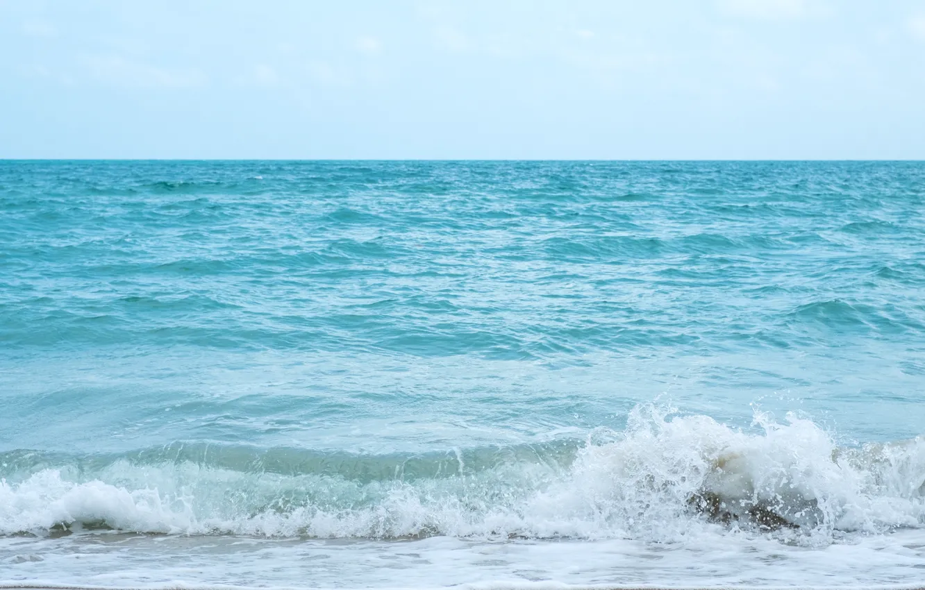 Photo wallpaper sand, sea, wave, beach, summer, the sky, summer, beach