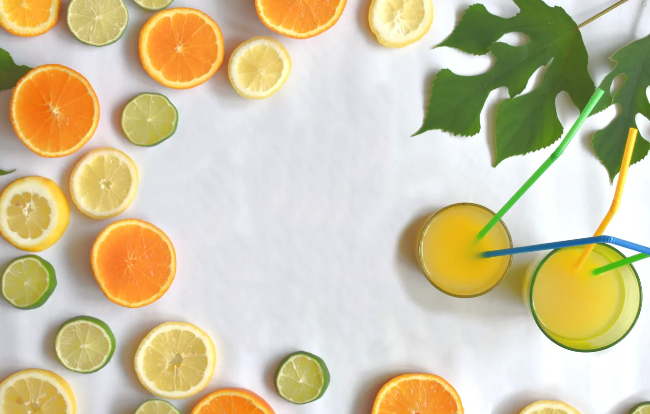 Photo wallpaper juice, fruit, food, vitamins, citrus