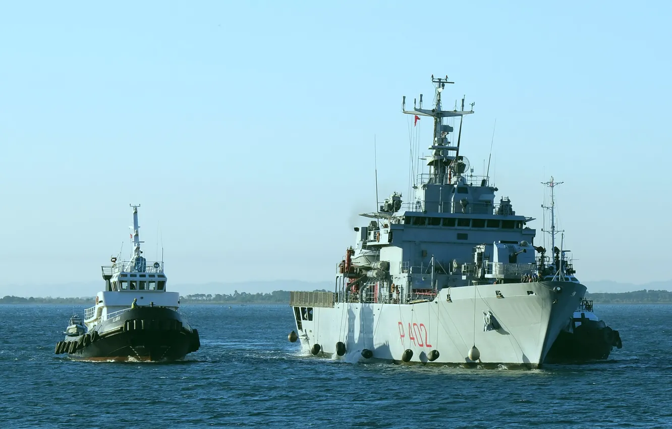 Photo wallpaper Libra, patrol ship, The Italian Navy