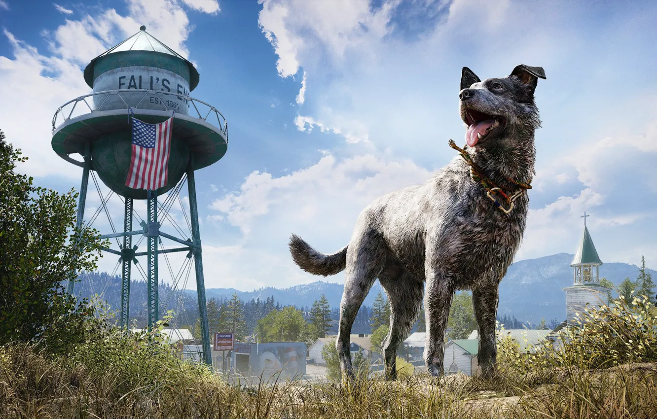 Photo wallpaper dog, dog, dog, Boomer, Far cry 5, boomber, фаркрай5