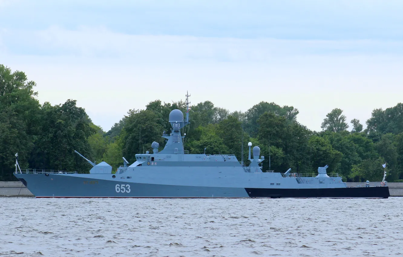 Photo wallpaper pier, Uglich, small missile ship