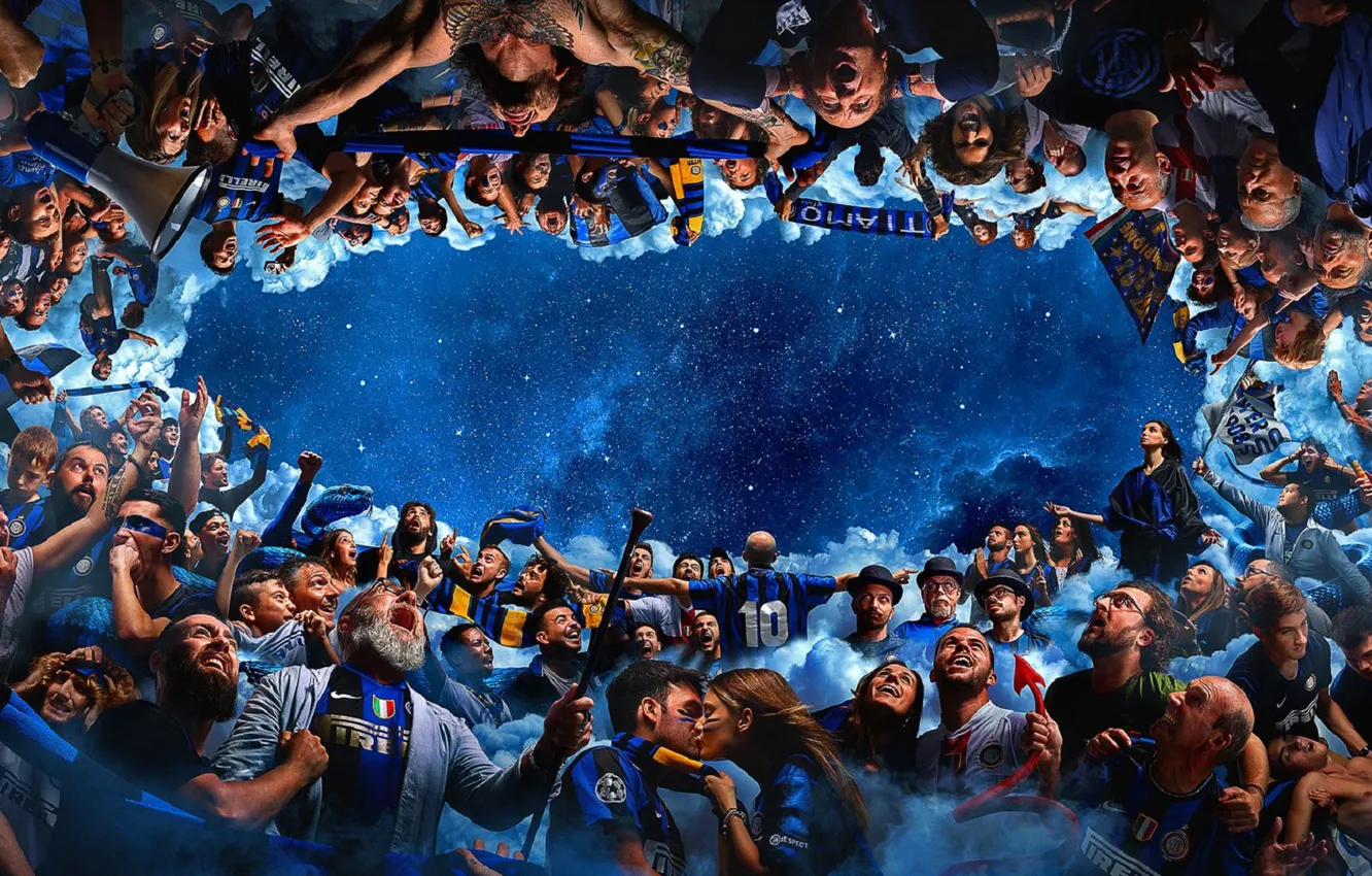 Photo wallpaper wallpaper, sport, football, fans, Inter Milan