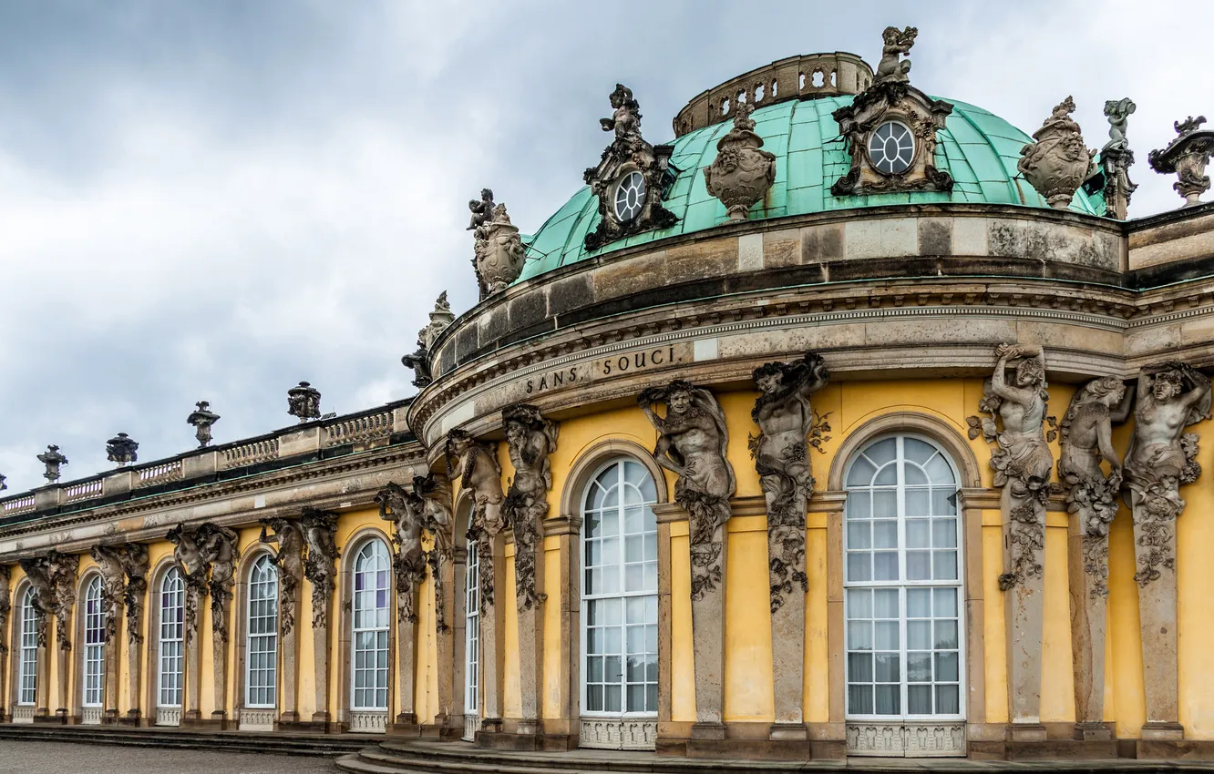 Photo wallpaper Germany, architecture, picture gallery, Potsdam, Sanssouci