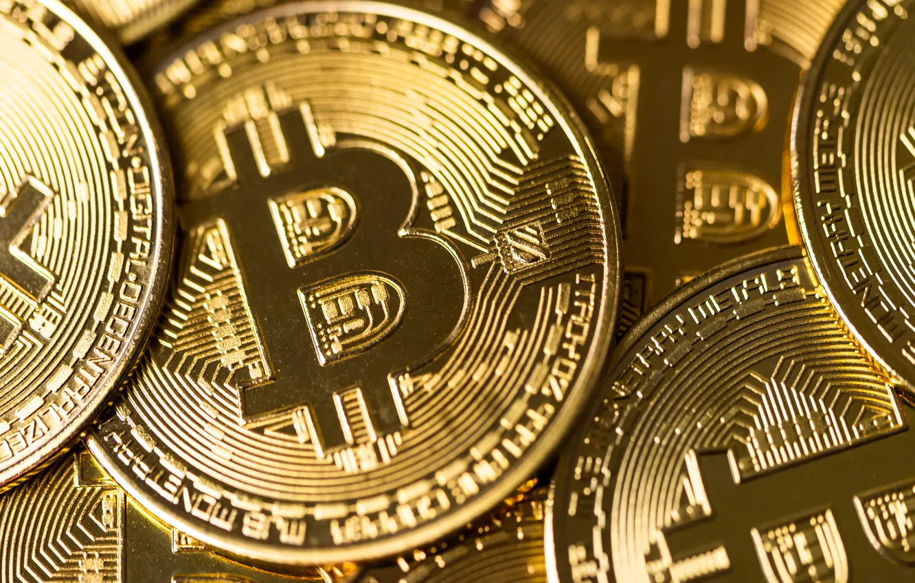 Photo wallpaper money, bitcoin, currency