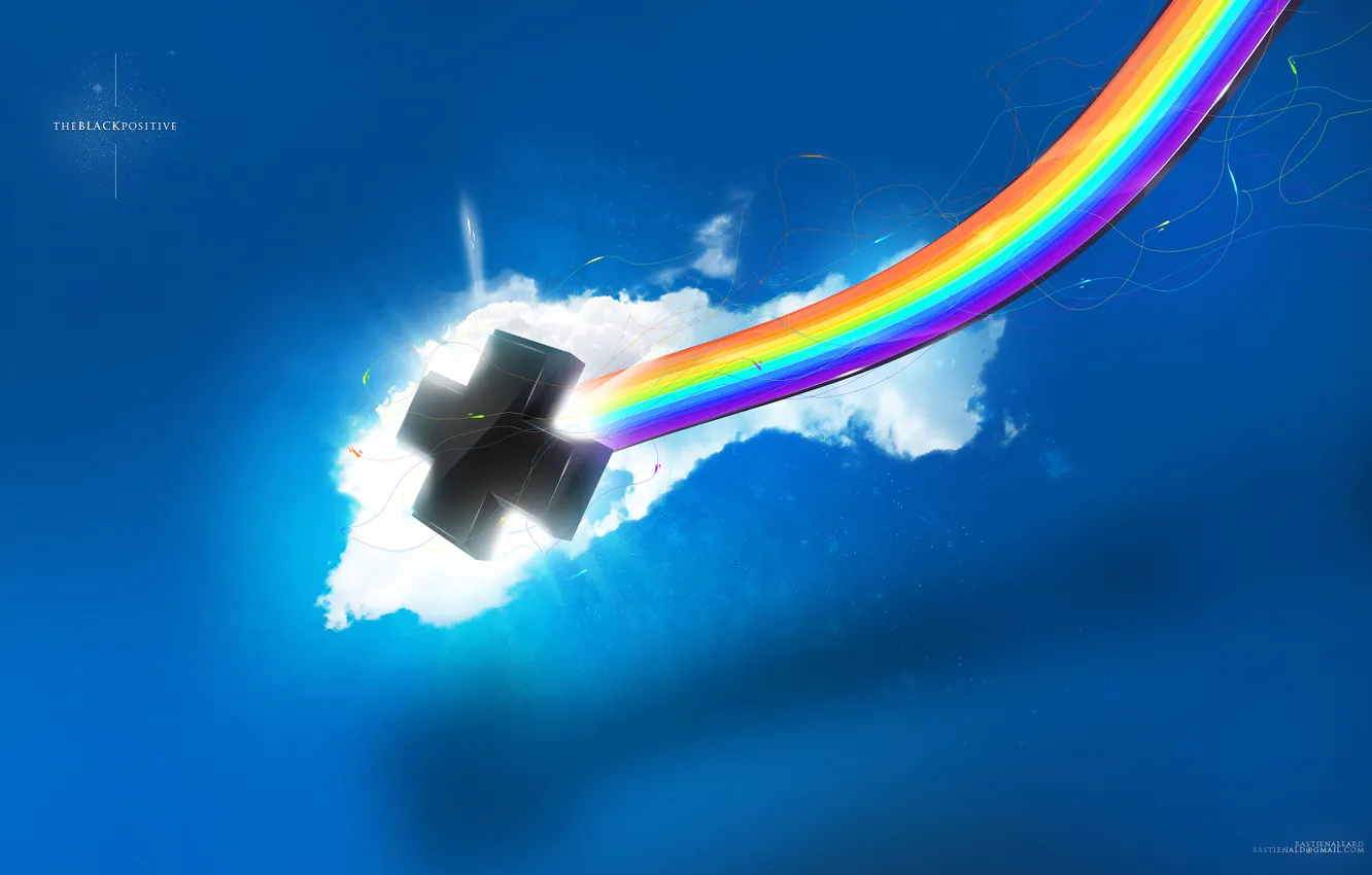 Photo wallpaper black, cross, RADURA