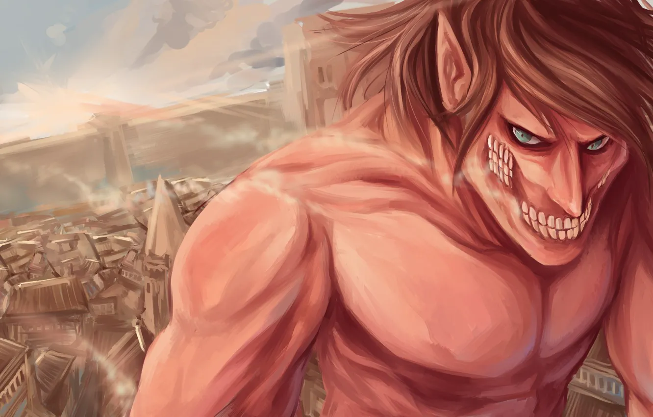 Photo wallpaper anime, asian, manga, japanese, asiatic, Attack on Titan, Shingeki no Kyojin, 004