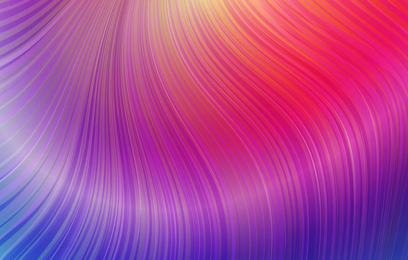 Photo wallpaper Wave, Abstraction, Abstract Waves, Colorful Waves