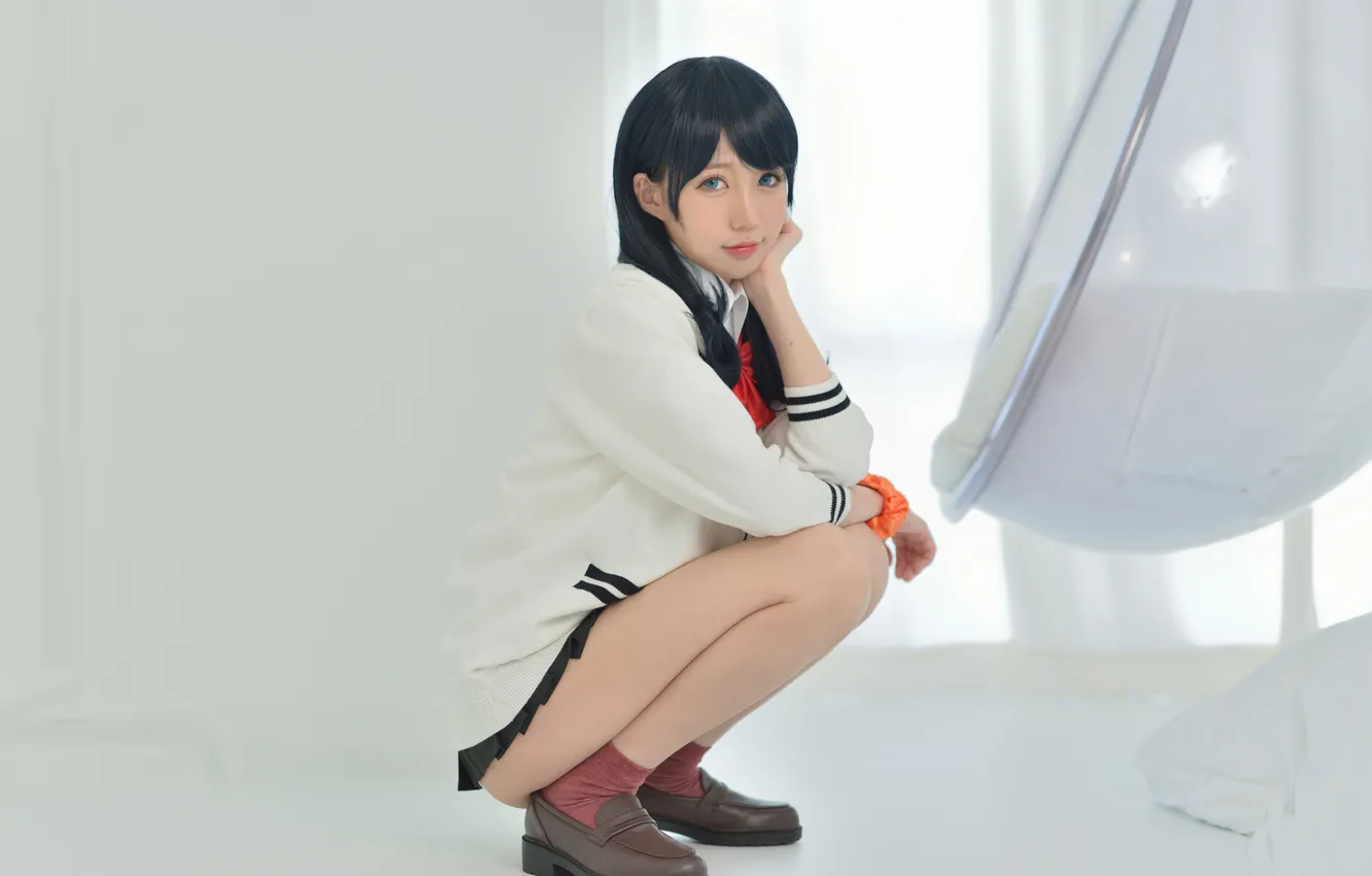 Photo wallpaper model, women, cosplay, asian, Nagisa, Takarada Rikka