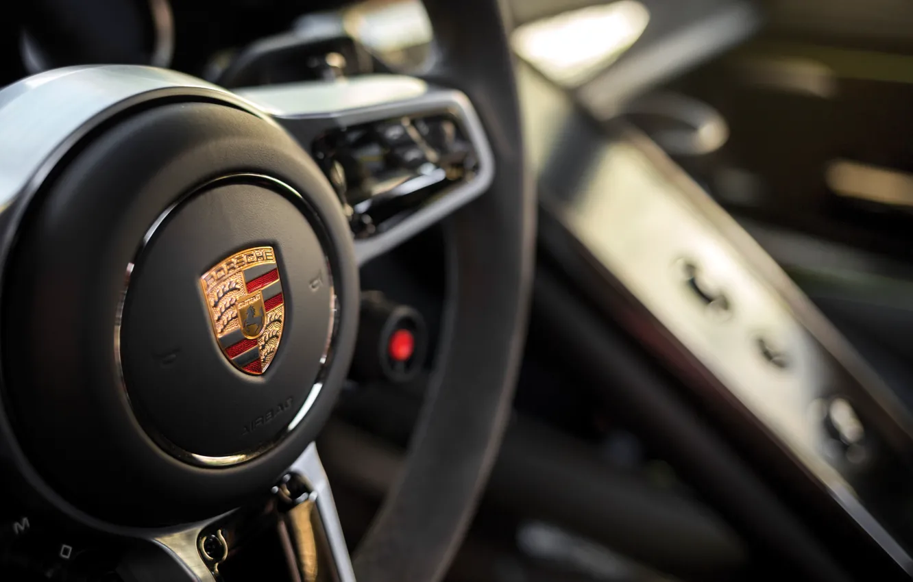 Photo wallpaper Porsche, logo, 918, Porsche 918 Spyder Weissach Package