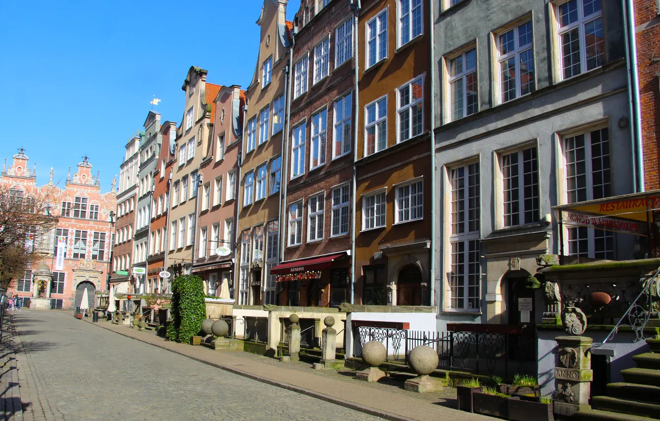 Photo wallpaper street, Gdansk, HISTORIC