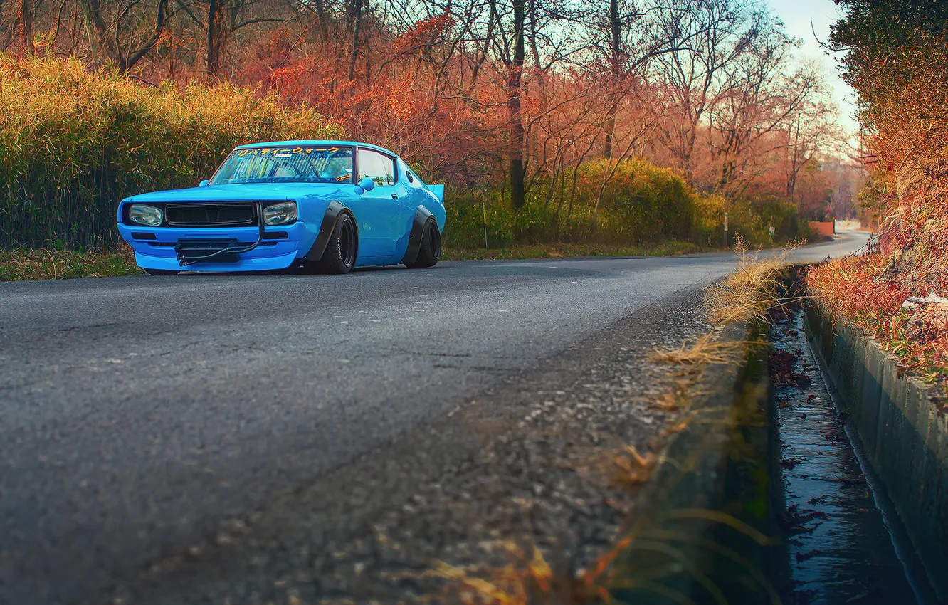 Photo wallpaper Nissan, skyline, Liberty Walk Performance, GC111, Mizuno Works