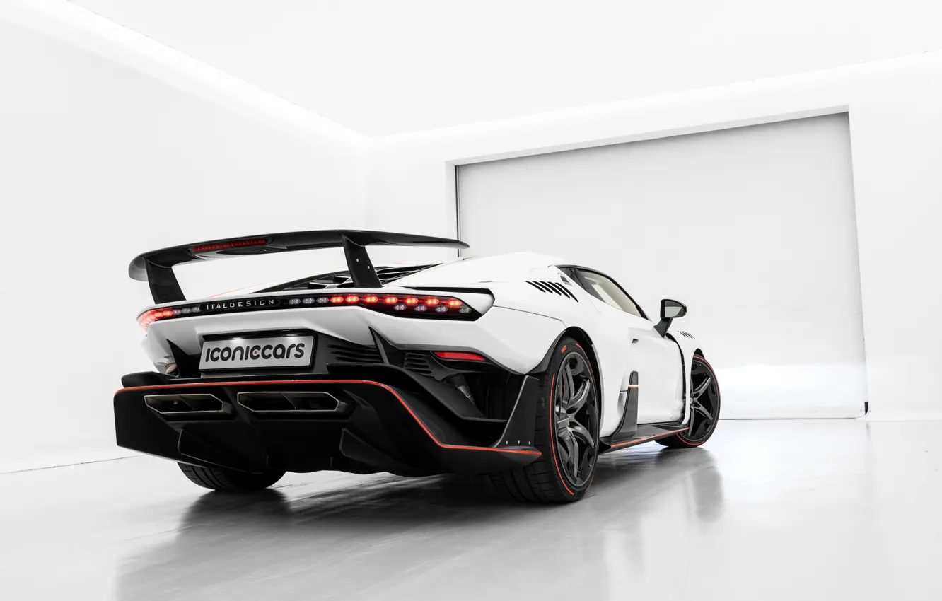 Photo wallpaper supercar, rear view, 2018, ItalDesign, Zerouno