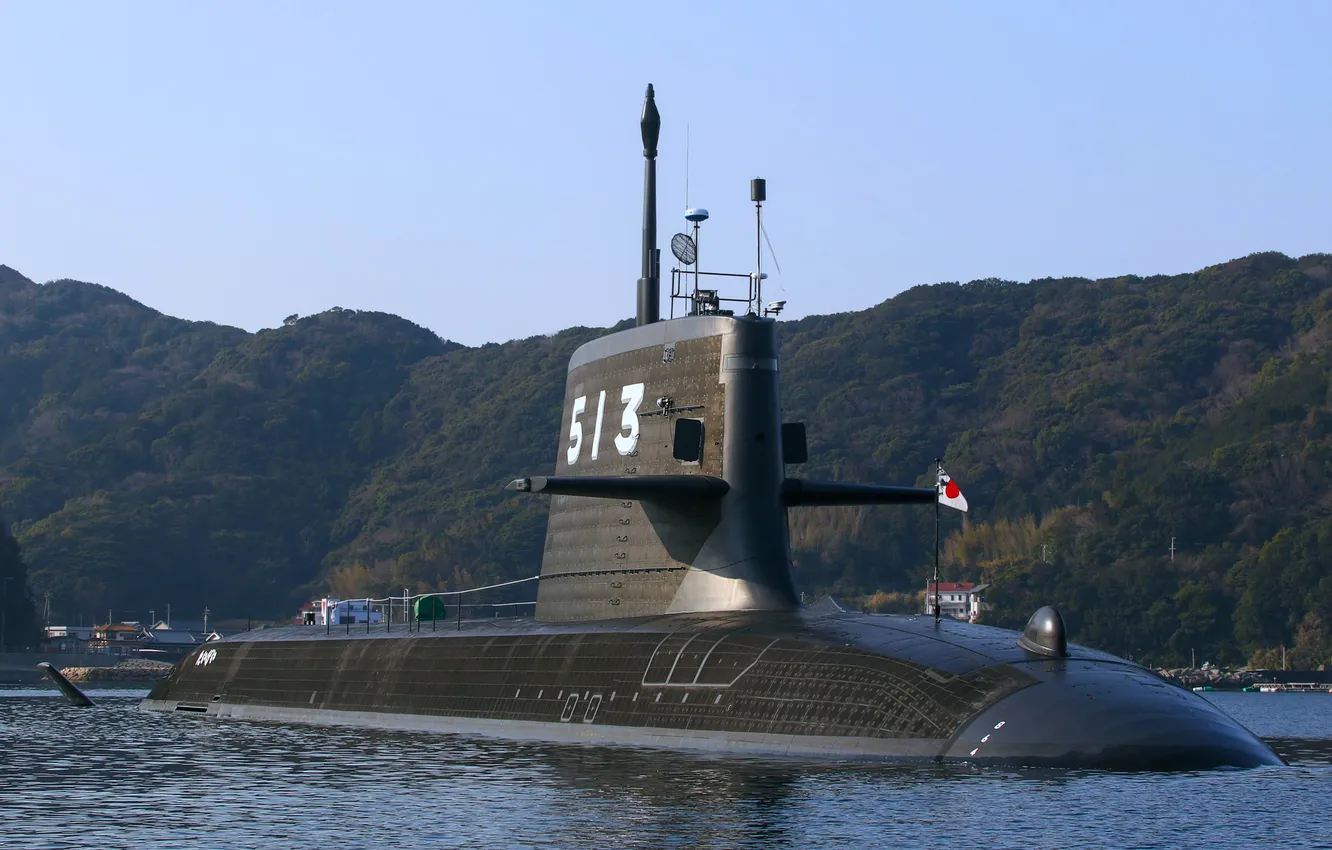 Photo wallpaper Japan, submarine, JS Taigei, SS-513