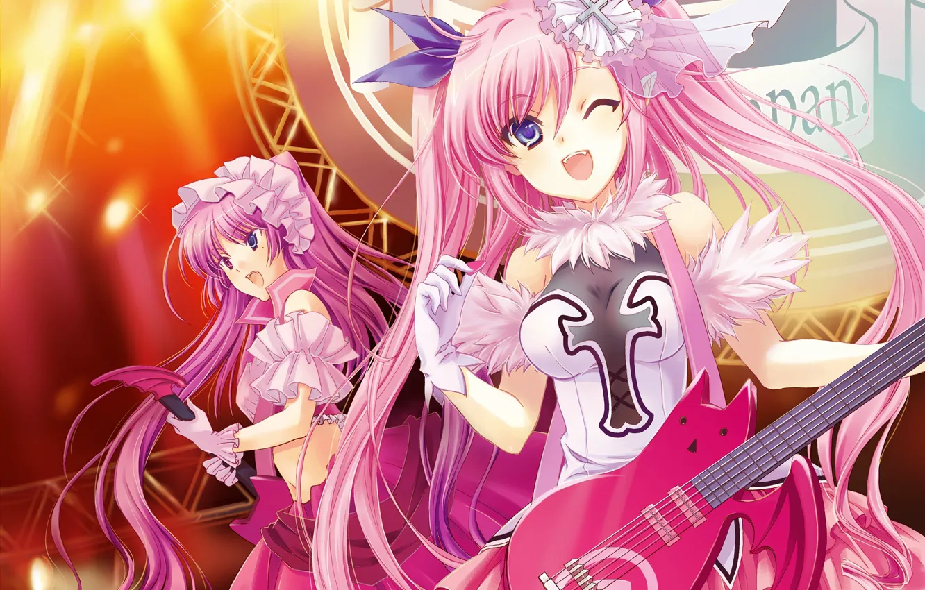 Photo wallpaper girl, guitar, art, concert, Chu X Chu Idol