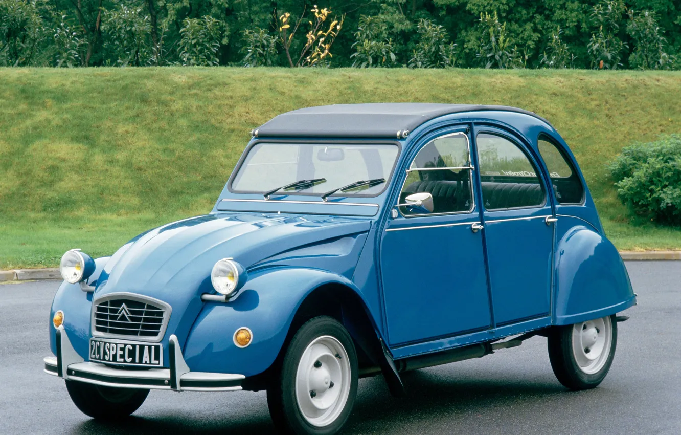 Photo wallpaper blue, Citroën, Special, 2CV6, 1975–90