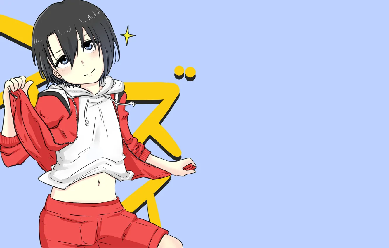 Photo wallpaper girl, tracksuit, Form voice, You No Katachi
