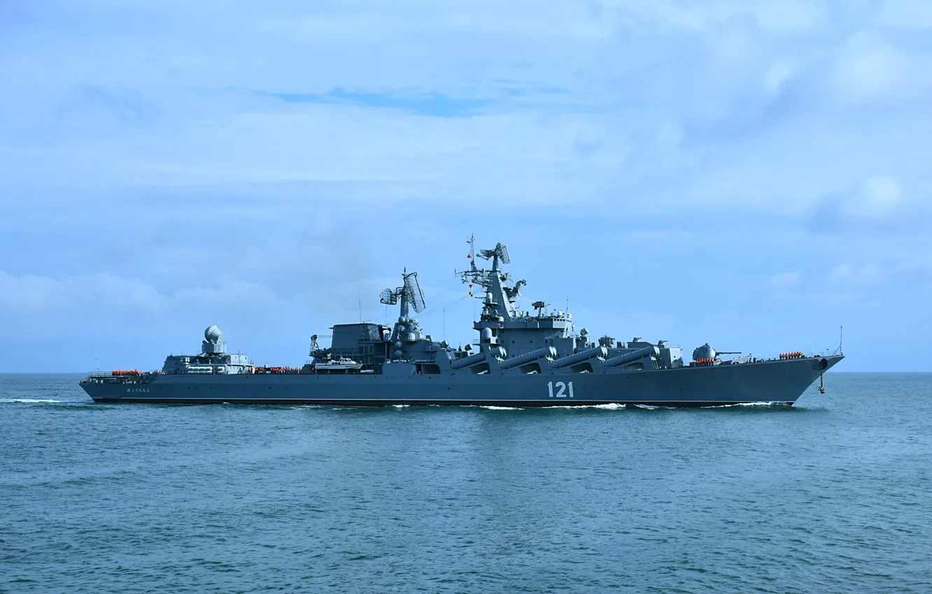 Photo wallpaper Moscow, cruiser, rocket, guards