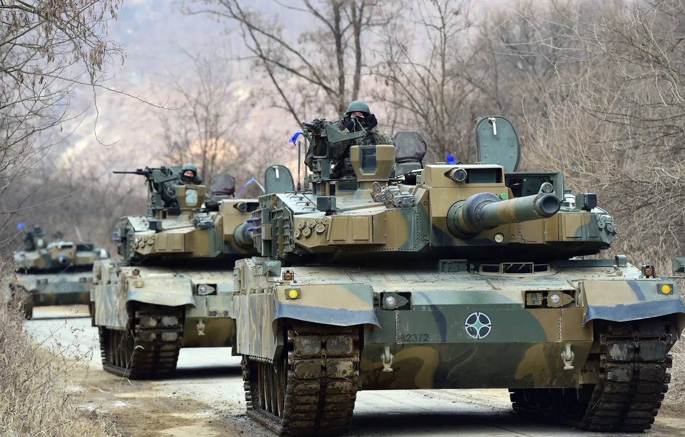 Photo wallpaper South Korea, South Korea, MBT, K2 Black Panther, MBT