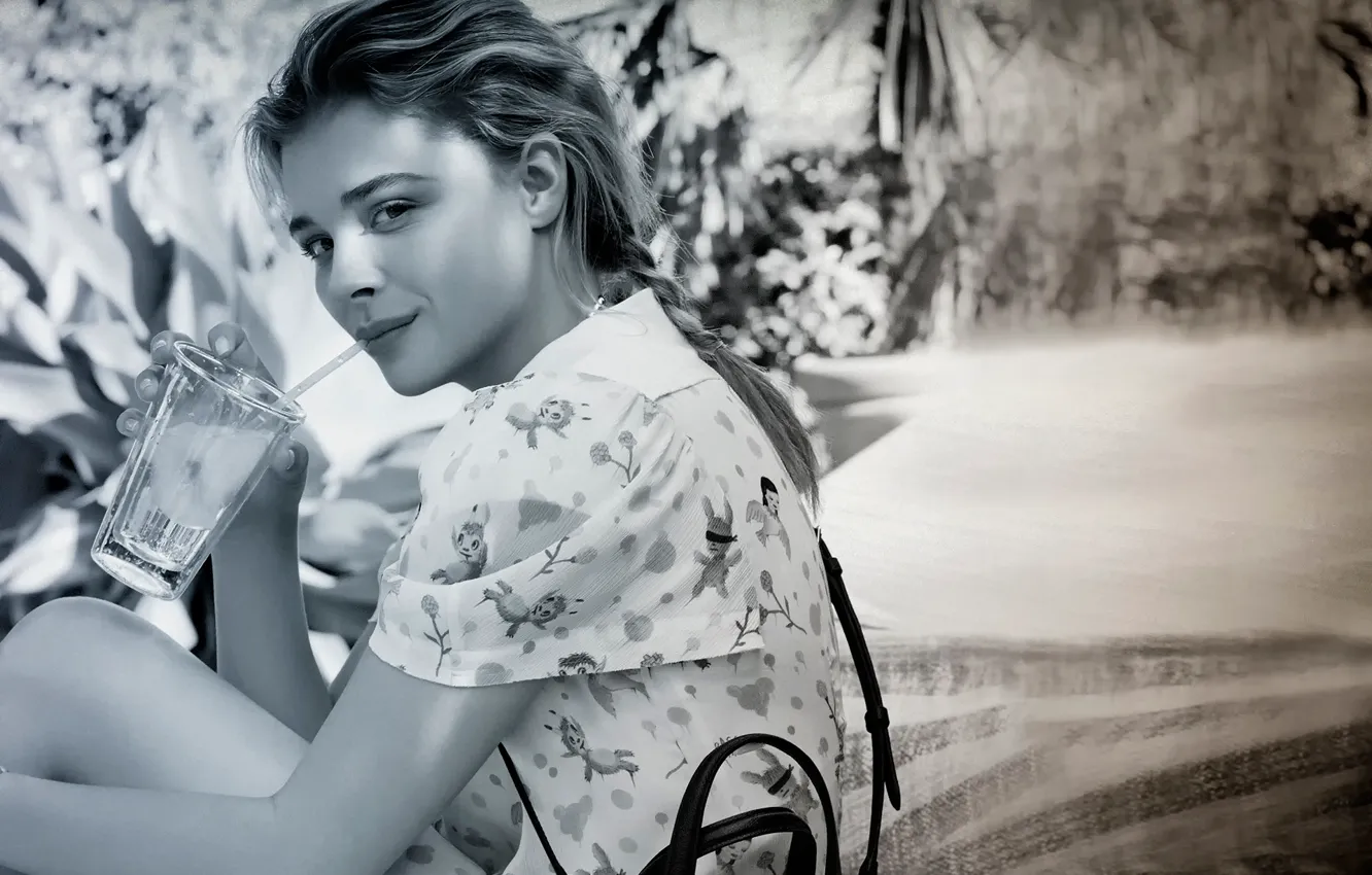 Photo wallpaper girl, photoshoot, brand, Chloë Grace Moretz, Chloe Grace Moretz, coach
