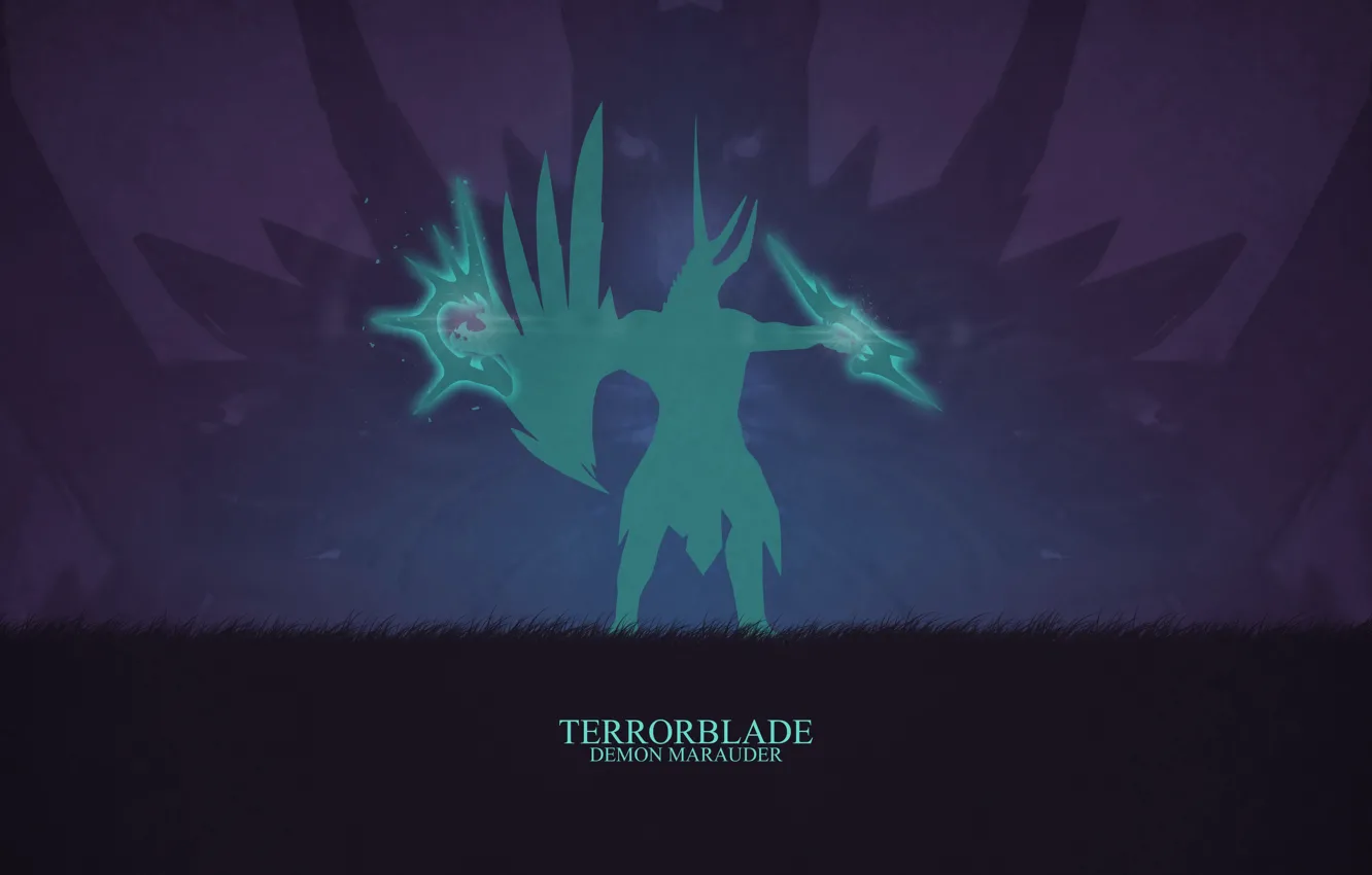 Photo wallpaper the game, the demon, hero, demon, Valve, dota 2, Marauder, Terror blade