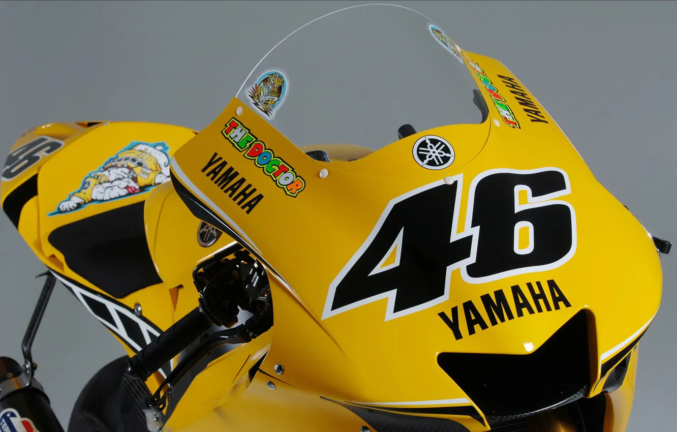 Photo wallpaper Yamaha, MotoGP, yellow
