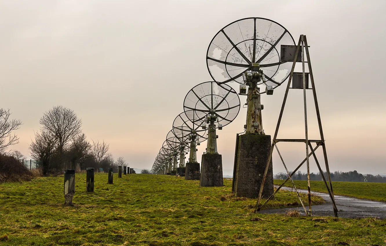 Photo wallpaper background, antenna, observatory