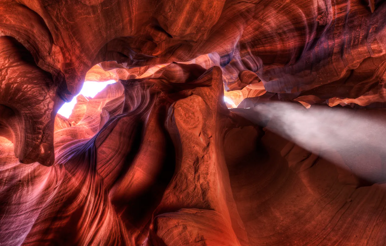 Photo wallpaper light, nature, rocks, HDR, texture, antelope canyon, caves