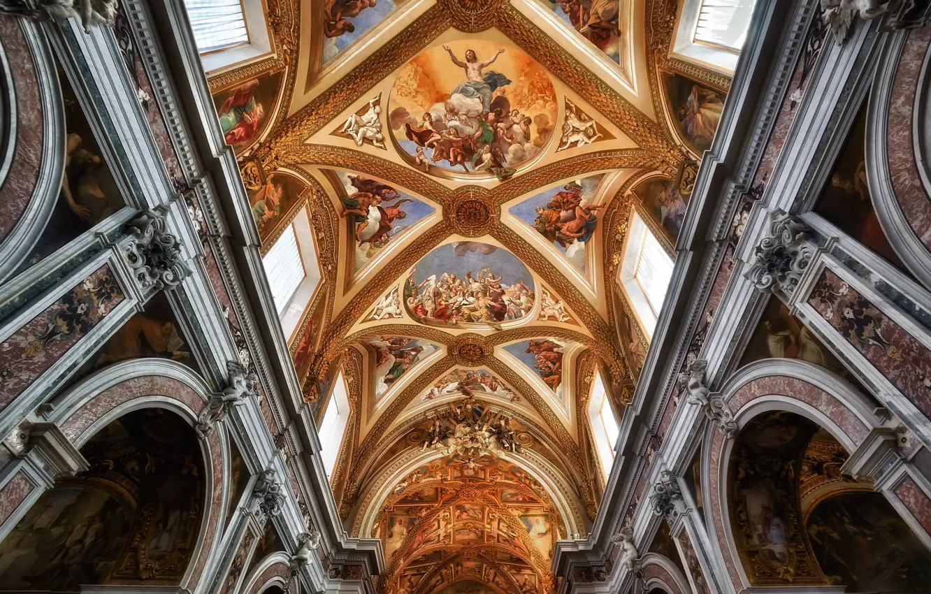 Photo wallpaper Italy, the monastery, Naples, Certosa di San Martino