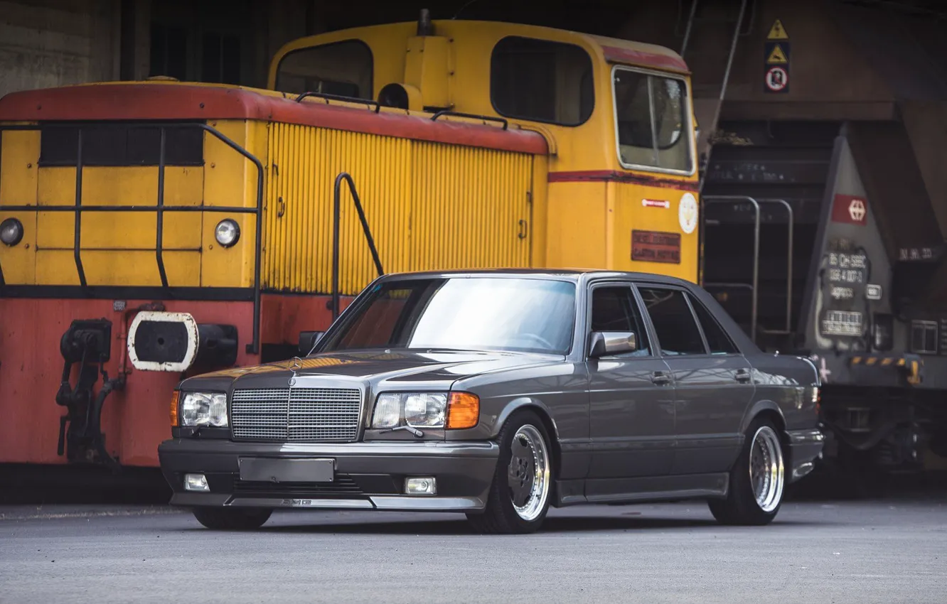 Photo wallpaper AMG, Mercedes - Benz, 1989, W126, 560SEL, 6.0L