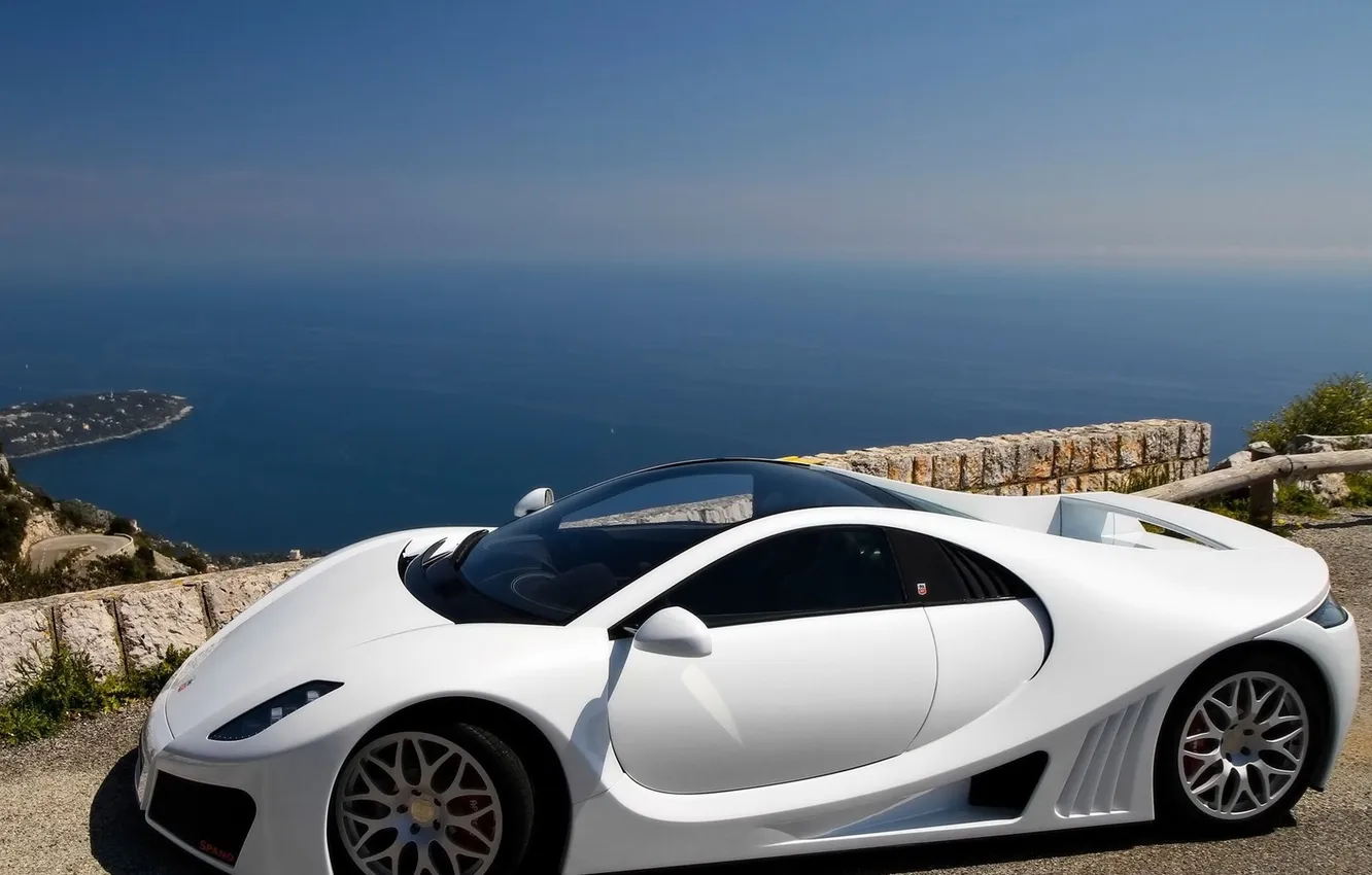 Photo wallpaper white, design, the ocean, horizon, form